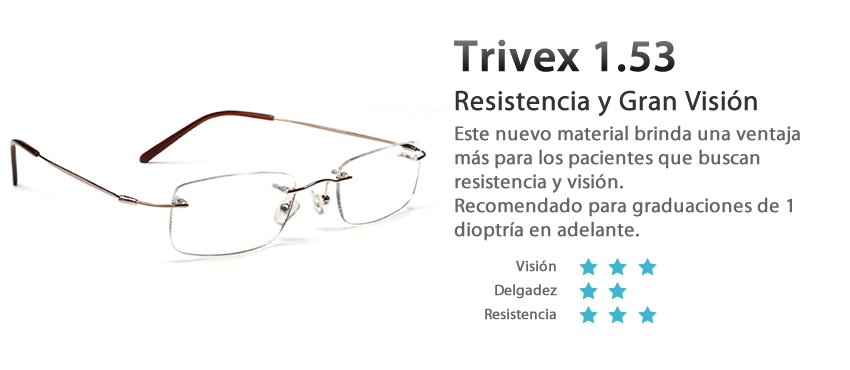 lentes trives, resistentes y vision